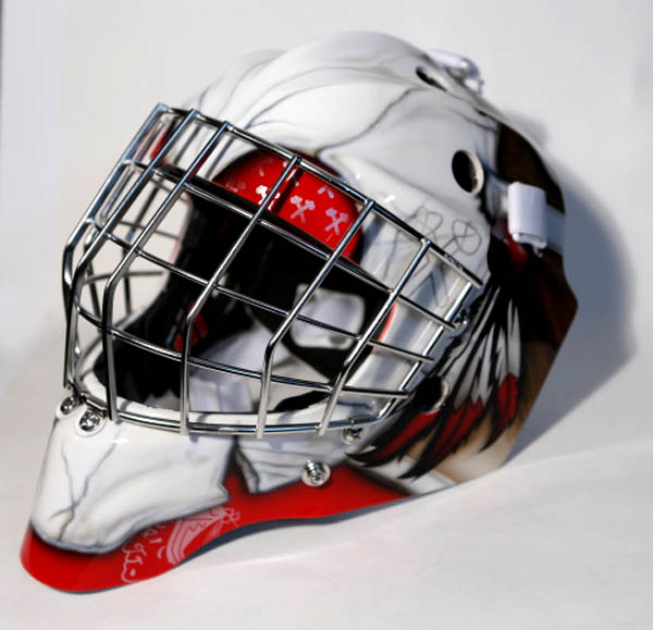 Goalie mask, Custom Airbrush