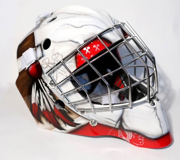 Goalie mask, Custom Airbrush