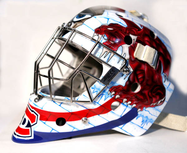 Goalie mask, Custom Airbrush