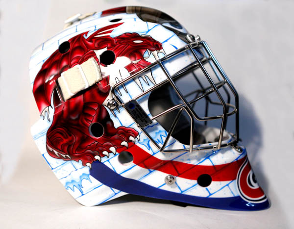 Goalie mask, Custom Airbrush
