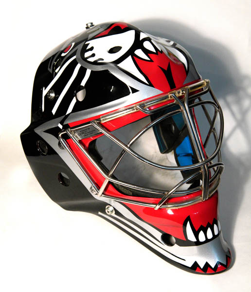 Goalie mask, Custom Airbrush