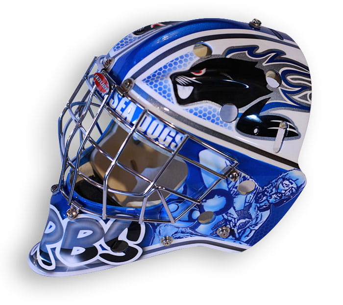 Goalie mask, Custom Airbrush