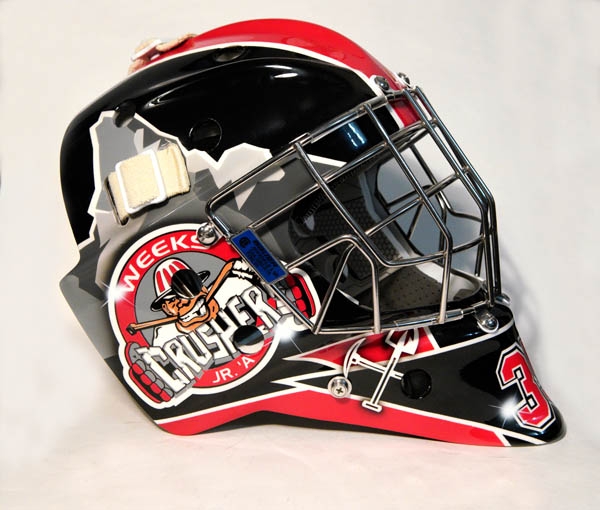 Goalie mask, Custom Airbrush